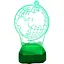 Светильник ночник 3D глобус USB, аккумулятор - миниатюра 1