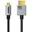 Кабель Cabletime micro HDMI (M) HDMI (M) 8K/60Hz 48Gbps 0.5 м (CH16E) - мініатюра 1