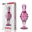 Анальна пробка Lovetoy Glass Romance GS17 11.3 см (рожевий) - мініатюра 6