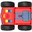 Машинка игрушечная Revolt Rescue Racers на радиоуправлении двухсторонняя оранжево-красная (TG1009ORANGE) - миниатюра 5