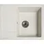Гранітна кухонна мийка Romzha Cerand Biela (101) з крилом - мініатюра 1