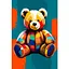 Полотно на ХДФ с контуром Arteo Teddy Bear 20×30 хлопок акрил - миниатюра 1