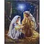 Алмазна мозаїка зі стразами на підрамнику повна викладка Христос народився 30*40 см. - мініатюра 1