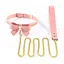Поводок Lockink Sevanda Love Heart Butterfly LeaTher Collar Set - Pink - миниатюра 1