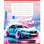 Зошит учнівський "Авто в диму" 036-580051L-4 у лінію, 36 аркушів (959057) - мініатюра 1