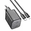 МЗП Hoco N42 Elogiado PD45W (2USB-C) + кабель Type-C to Lightning Black - мініатюра 4