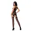 Бодистокинг Passion BS066 комбинезон имитация чулок и пояса S/M/L black - миниатюра 4