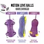 Виброяйцо Inny Motion Love Balls Jivy 8.3 см фиолетовый - миниатюра 3