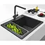 Кухонная мойка Franke Urban, фрагранит, прямоугольник, без крыльев, 503х425х230мм, чаша - 1, врезная, UBG 610-56, черный матовый - миниатюра 3