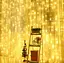 Гірлянда штора Водоспад 3х2 м 280 LED (прозорий шнур з перехідником) Золоте світло - мініатюра 2