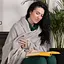 Плед кашемировый Love You 140x200 см светло-бежевый 4445 - миниатюра 3