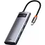 USB-хаб Baseus Metal Gleam Series 5-in-1 Multifunctional Type-C Hub Space Gray (CAHUB-CX0G) [72630] - мініатюра 1