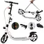 Самокат двоколісний дорослий SR 2-015-4 з ручним гальмом Білий - мініатюра 1