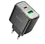 Мережевий зарядний пристрій Hoco CS42A Smart PD30W+QC3.0 charger(EU) Чорний - мініатюра 1
