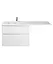 Тумба Мойдодир Палермо 80-U Adam 140 L Білий підвісна з крилом над пральною машиною Білий - мініатюра 5