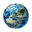Картина за номерами "Земля" RC00086L діаметр 40 см - мініатюра 1