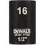 Головка торцева DeWalt Impact 1/2" х 16 мм (DT7534) - мініатюра 1