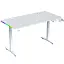 Геймерский компьютерный стол GT Racer T-1231 (120x60x73-117) White - миниатюра 1