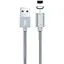 Кабель Hoco U40A magnetic adsorption Lightning charging cable Темно-сірий - мініатюра 1