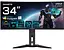 Монитор 34" Gigabyte AORUS MO34WQC2 Curved UWQHD OLED 240Hz (MO34WQC2) - миниатюра 1