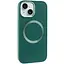 Чохол Epik TPU Bonbon Metal Style with MagSafe для Apple iPhone 15, 6.1 Зелений/Pine green - мініатюра 1