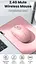 Мишка UGREEN 2.4GHz MU105, бездротова, 2400dpi., 3кн., Рожева - мініатюра 6
