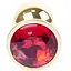 Анальна пробка Boss Of Toys Boss Series - Jewellery Gold Plug Red S, BS6400019, Золотий / Червоний - мініатюра 2