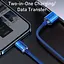 Кабель Baseus Crystal Shine Series Fast Charging Data Cable USB to iP 2.4 A 2 m Blue (CAJY000103) - мініатюра 7