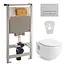 Комплект инсталляция 3 в 1 Volle Master 141515 + унитаз Volle Altea Rimless 13-64-267 с сидением Soft Close, Белый - миниатюра 1