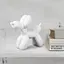 Уценка. Статуэтка декоративная МВМ My Home Пес из шарика белый (DH-ST-06 WHITE) - миниатюра 5