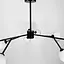 Потолочная черная люстра Grand Bunch на 9 плафонов Line.F AOC 20/9 BK - миниатюра 5