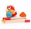 Деревянная каталка Hape E0353 Птичка с музыкой музыкальная игрушка - миниатюра 2
