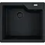 Кухонная мойка Franke Urban, фрагранит, прямоугольник, без крыльев, 503х425х230мм, чаша - 1, врезная, UBG 610-56, черный матовый - миниатюра 1