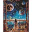 Алмазная мозаика Мечтающая ночь AMO8077, 40х50 см - миниатюра 1