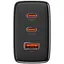 МЗП Baseus Cube Pro Fast Charger PD65W (1USB-A/2C) (P10111404) Cluster Black - мініатюра 3
