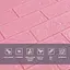 3D панель самоклеящаяся 700х770х3мм кирпич Розовый (004-3) SW-00000231 - миниатюра 4