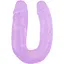 Двосторонній фалоімітатор Hi-Rubber Born To Create Pleasure 14 Inch 43 см фіолетовий - мініатюра 1