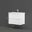Тумба з умивальником AM.PM Gem підвісна 75 см білий MGA-FHX07522WG-WCC0752WG Білий - мініатюра 7