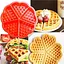 Силиконовая форма для выпечки вафель Сердце, Kitchen Master Оранжевый 86189 - миниатюра 3