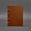 Шкіряний блокнот на кільцях (софт-бук) 9.0 з твердою коричневою обкладинкою - мініатюра 7