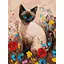 Картина за номерами "Кішечка у квітах" Ideyka KHO6694 30х40 см - мініатюра 1