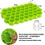Многоразовая силиконовая форма для приготовления льда с крышкой в виде сот, Kitchen Master Белый 87454 - миниатюра 5