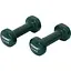 Гантели для фитнеса York Fitness виниловые круглые 2х1,5кг зеленый - миниатюра 1