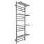 Водяна рушникосушка Laris Форум П16 400x1200 с 4-ма полицями 71207681, Хром - мініатюра 1