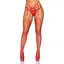 Пояс для чулок Leg Avenue RhinestOne garterbelt Red One Size - миниатюра 1