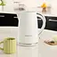 Russell Hobbs Электрочайник Eden, 1.7л, нержавеющая сталь, пластик, белый - миниатюра 7