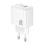 Мережевий зарядний пристрій Borofone BAS45A Potential PD30W+QC3.0 charger(EU) білий - мініатюра 1