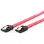 Кабель Sata Red 100 см Cablexpert із засувками (CC-SataM-DATA-XL) - мініатюра 1