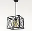 Підвісний світильник у геометричному чорному каркасі Line.F Колір плафона Графітовий - мініатюра 3