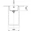 Кухонна мийка Franke Franke Maris, фраграніт, прямокутник, без крил, 403х433х200мм, чаша - 1, монтаж під стільницю, MRG 110-37, чорний матовий - мініатюра 3